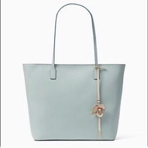 Kate Spade Karla flower dangle tote bag purse